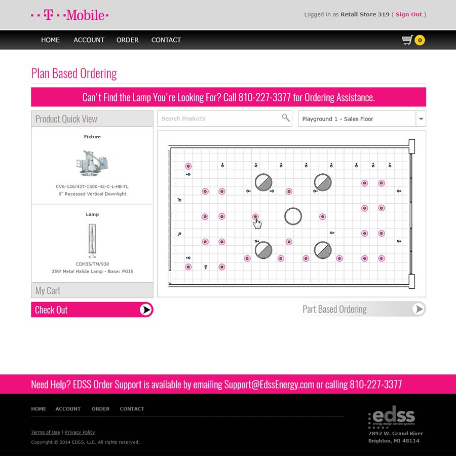 SaaS Website - Fixture Options Available for Selected Position