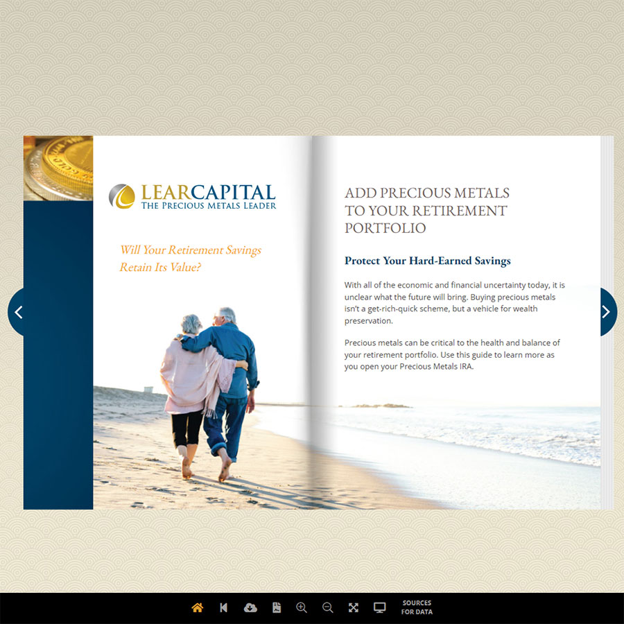 Custom Web Solution - Digital Brochure - Full Page Spread